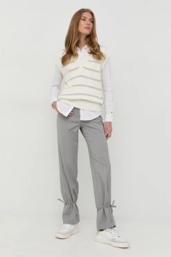 Γυναικεία Χωρίς φερμουάρ Γιλέκο από μετάξι BOSS μπεζ, -Boss Κατάστημα πωλήσεων unnamed file 972