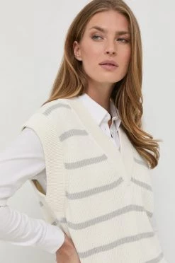 Γυναικεία Χωρίς φερμουάρ Γιλέκο από μετάξι BOSS μπεζ, -Boss Κατάστημα πωλήσεων unnamed file 974