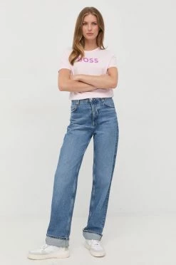 Γυναικεία Κοντομάνικο Βαμβακερό μπλουζάκι BOSS ροζ 8 Γυναικεία Κοντομάνικο Βαμβακερό μπλουζάκι BOSS ροζ -Boss Κατάστημα πωλήσεων unnamed file 982