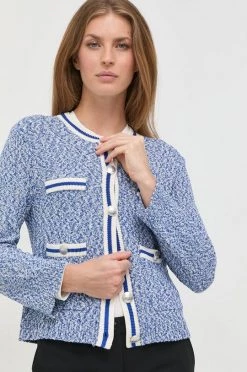 Γυναικεία Με φερμουάρ Πλεκτή ζακέτα BOSS ανοιχτό κίτρινο